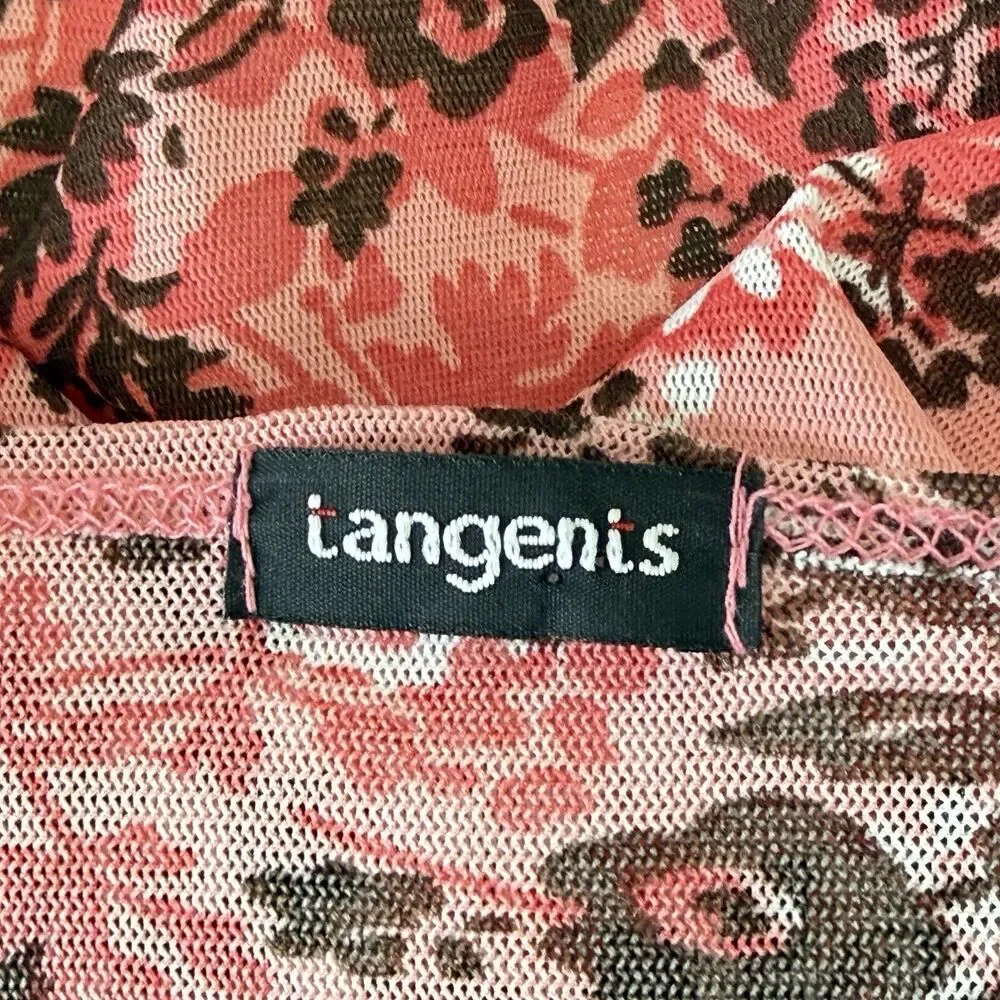 Vtg Y2K Fairy Top Size M Smocked Asymmetric Bell Sleeve Whimsi Ethereal Dainty - Picture 7 of 12